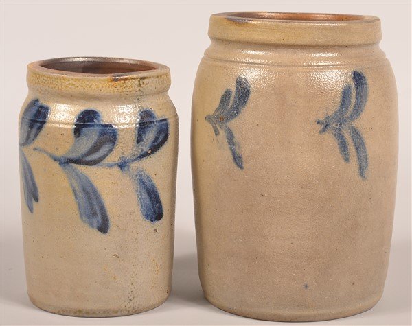 Two R.C.R. / PHILA. Stoneware Jars. (1 of 2)