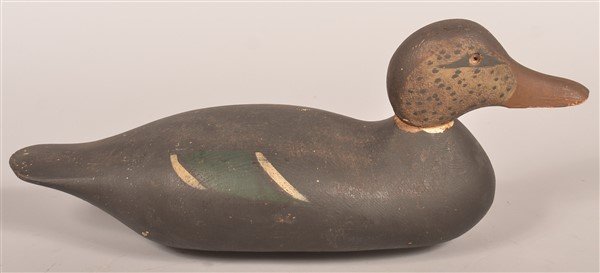 Vintage Black Duck Working Decoy. (1 of 3)