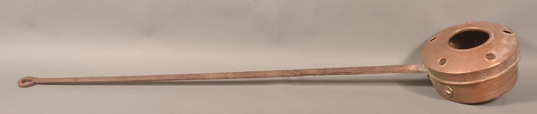 Copper & Wrought Iron Chestnut Roaster. (1 of 4)