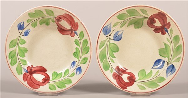 2 Late Adams Rose Ironstone China Soup Plates. (1 of 2)