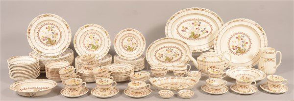 "Spode's Cowslip" 124 Pc. China Dinner Service. (1 of 3)