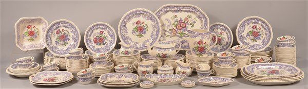 Spode "Mayflower" 256 Pc. China Dinner Service. (1 of 3)