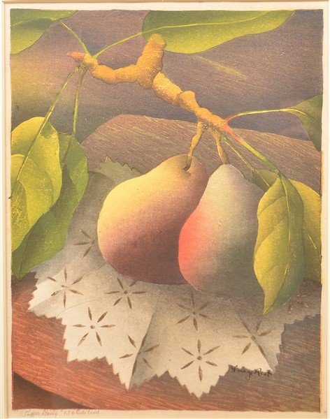 Luigi Rist "Paper Doiley" Woodcut on Paper. (1 of 4)