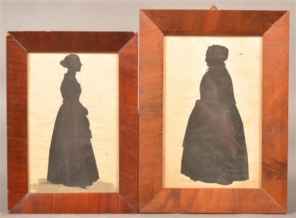 Two Early 19th Century Full Length Silhouettes. (1 of 3)