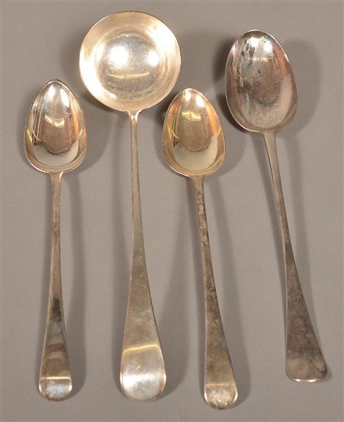 Four English Sterling Pieces. (1 of 3)