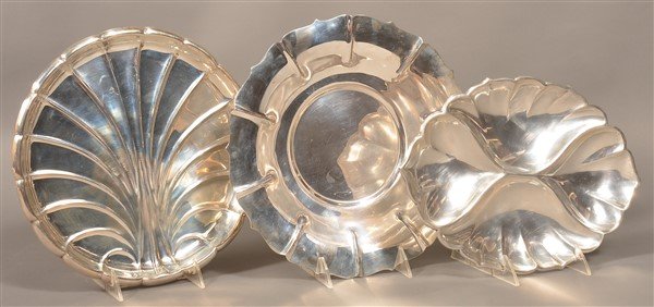 Three Various American Sterling Silver Trays. (1 of 4)