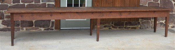 PA Early 19th Century Softwood Harvest Table. (1 of 3)