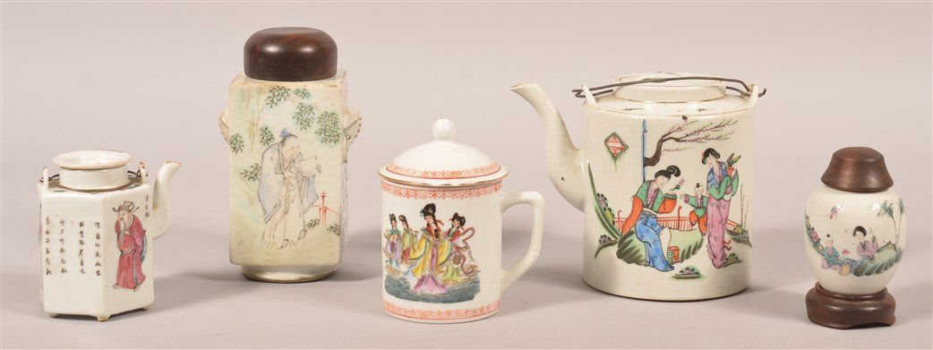 5 Pcs. of Vintage and Modern Oriental Porcelain. (1 of 2)