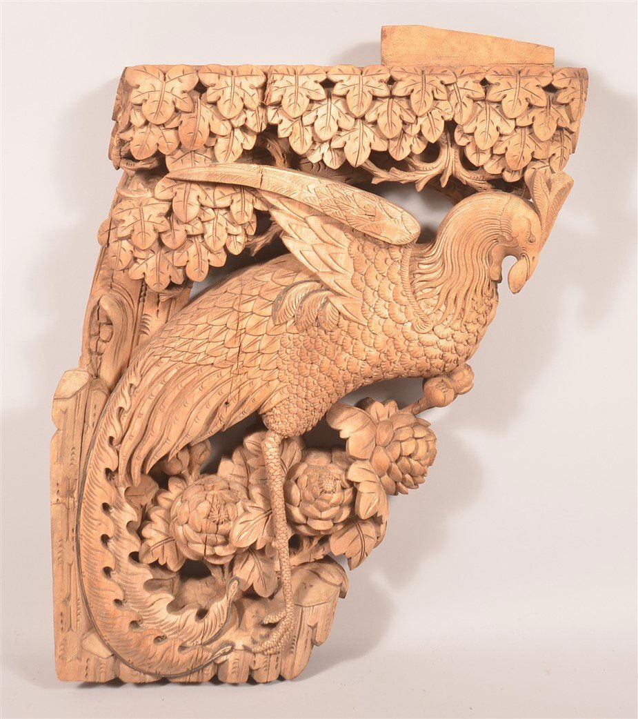 Chinese Carved Wood Architectural Element. (1 of 3)