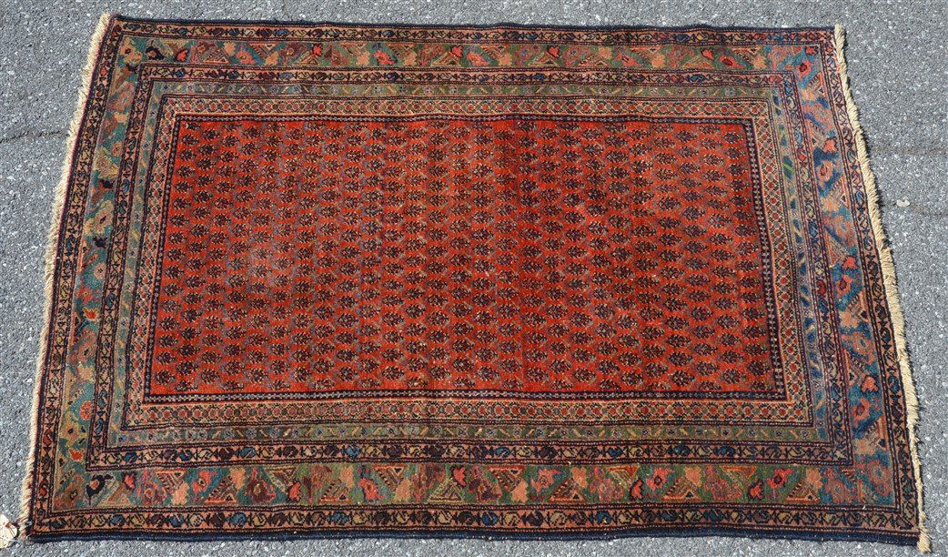 Antique Floral Pattern Oriental Area Rug. (1 of 5)