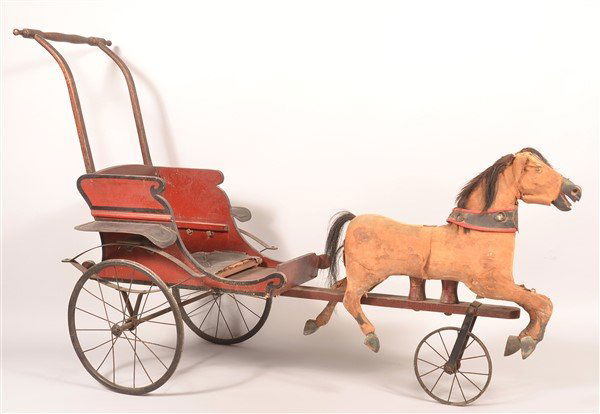 Antique Horse Drawn Child's Carriage (1 of 8)