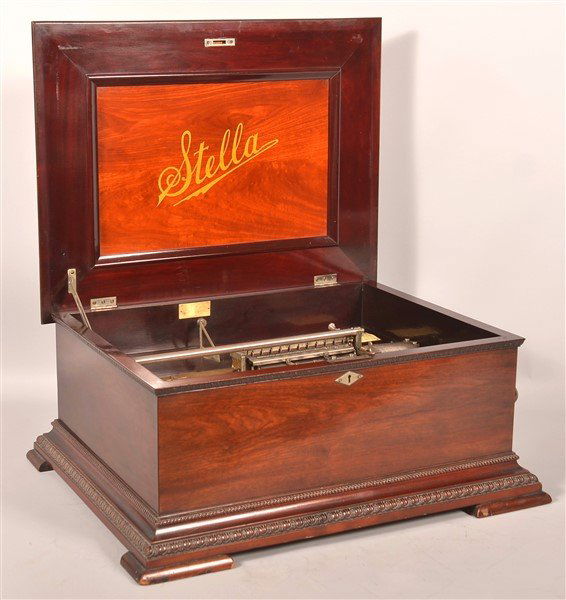 Stella Swiss Made Mahogany 15-1/2" Disc Player. (1 of 9)