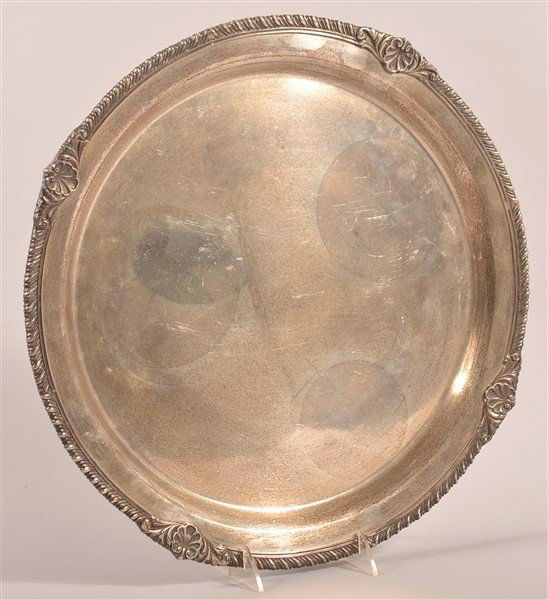 Vintage Sterling Silver Circular Tray. (1 of 2)
