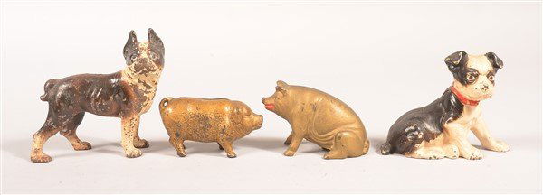 Four Cast Iron Animals Still Banks. (1 of 3)