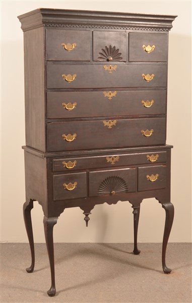 American Queen Anne Cherry Highboy. (1 of 4)