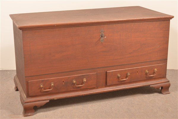 Pennsylvania Chippendale Walnut Dower Chest. (1 of 4)