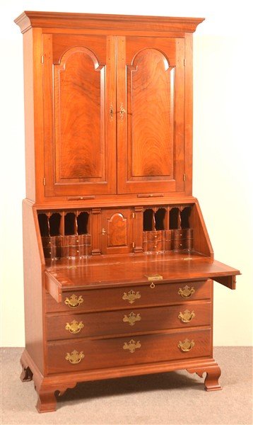 Irion Co. Chippendale Style Walnut Slant-lid Desk. (1 of 4)