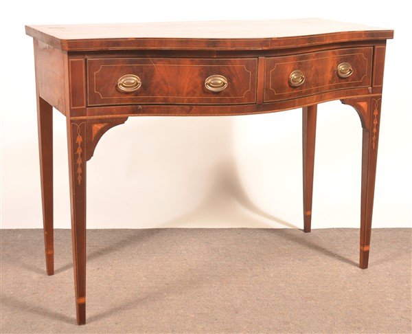 Baltimore Hepplewhite Mahogany Bow-front Server. (1 of 4)