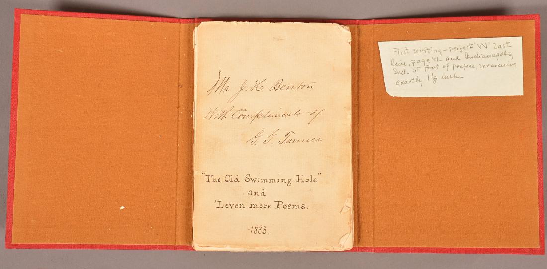 Rare James Whitcomb Riley Old Swimmin' Hole 1st Ed (1 of 3)