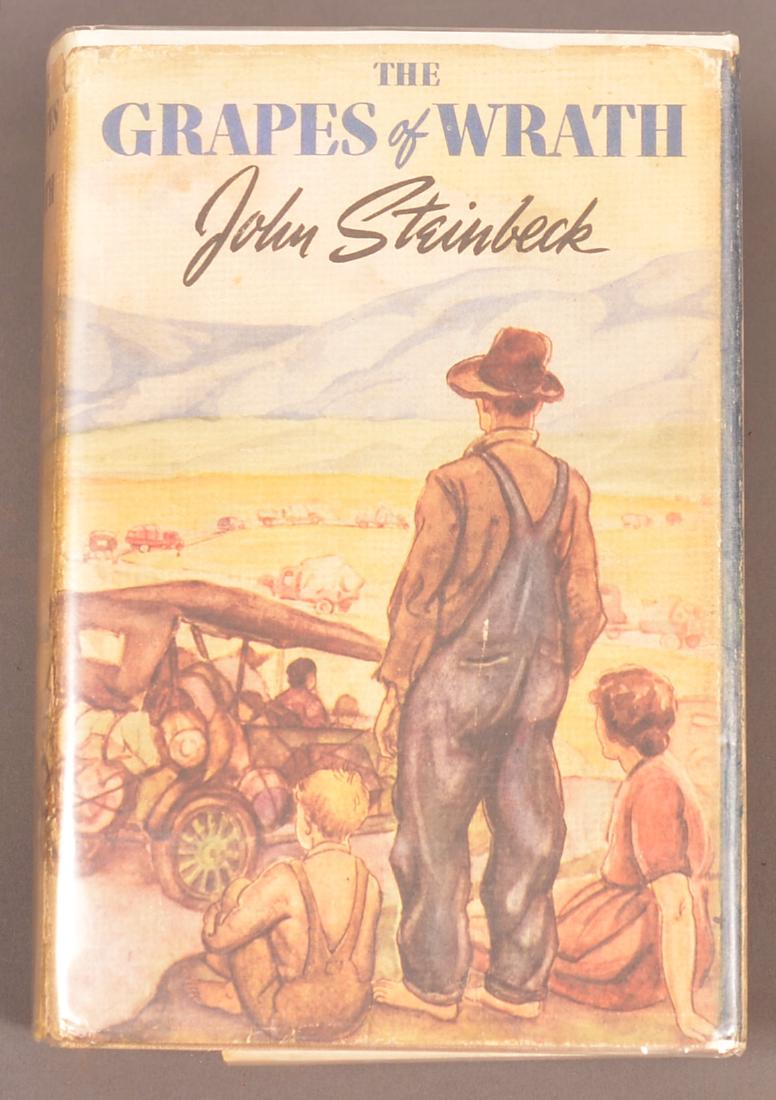 John Steinbeck's Grapes of Wrath 1st ed in DJ (1 of 2)