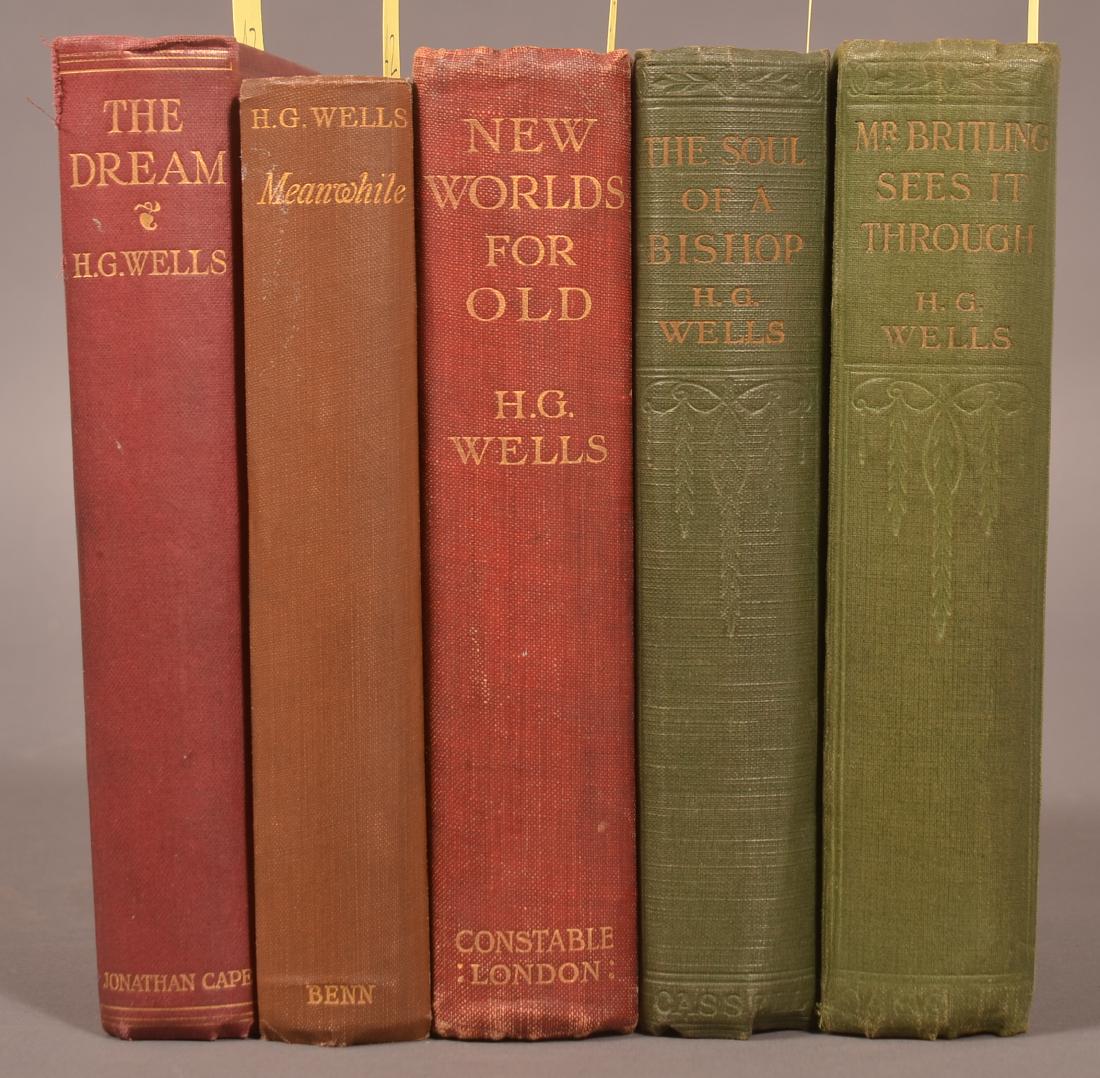 H G Wells 5 First Editions (1 of 1)