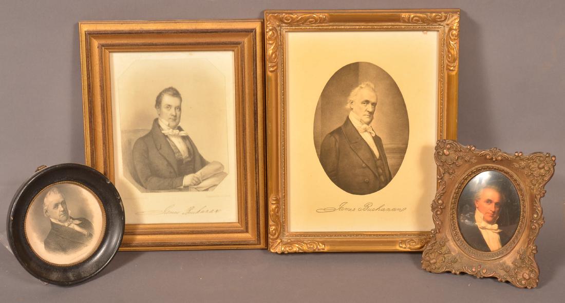 4 Framed Pictures of James Buchanan (1 of 1)