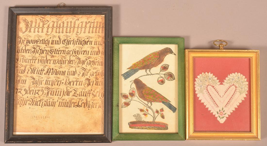 18th c Fraktur Paper + Cut Out + Other (1 of 3)