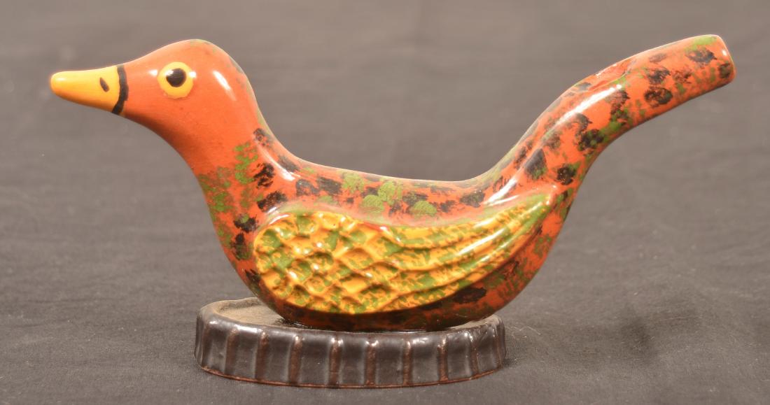 Seagreaves Molded Pottery Bird Whistle. (1 of 3)
