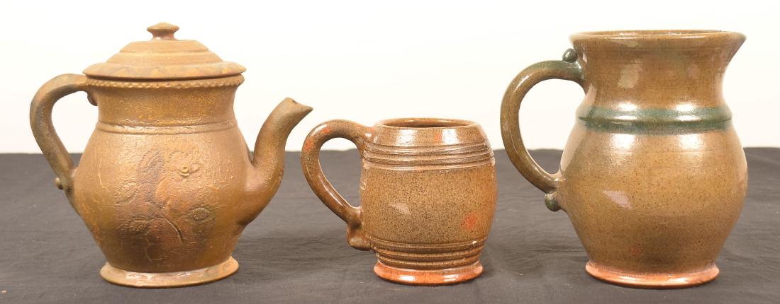 Three Pieces of Stahl Pottery. (1 of 3)