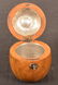 Fruitwood Apple Form Tea Caddy. - 2