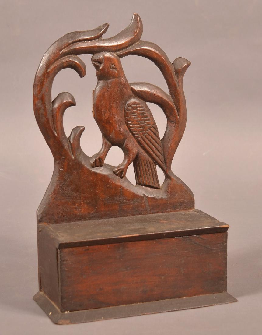 Softwood Hanging Spice Box with Bird Back. (1 of 2)