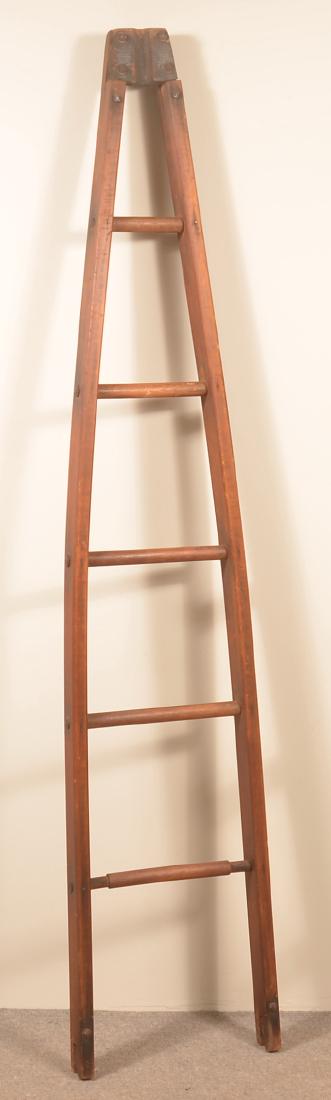 Antique Wood Apple Picker's Ladder. (1 of 3)