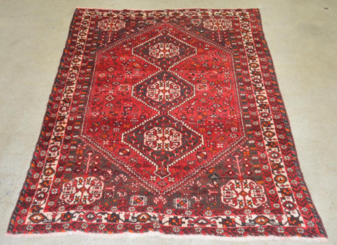 Vintage Geometric Pattern Oriental Area Rug. (1 of 5)