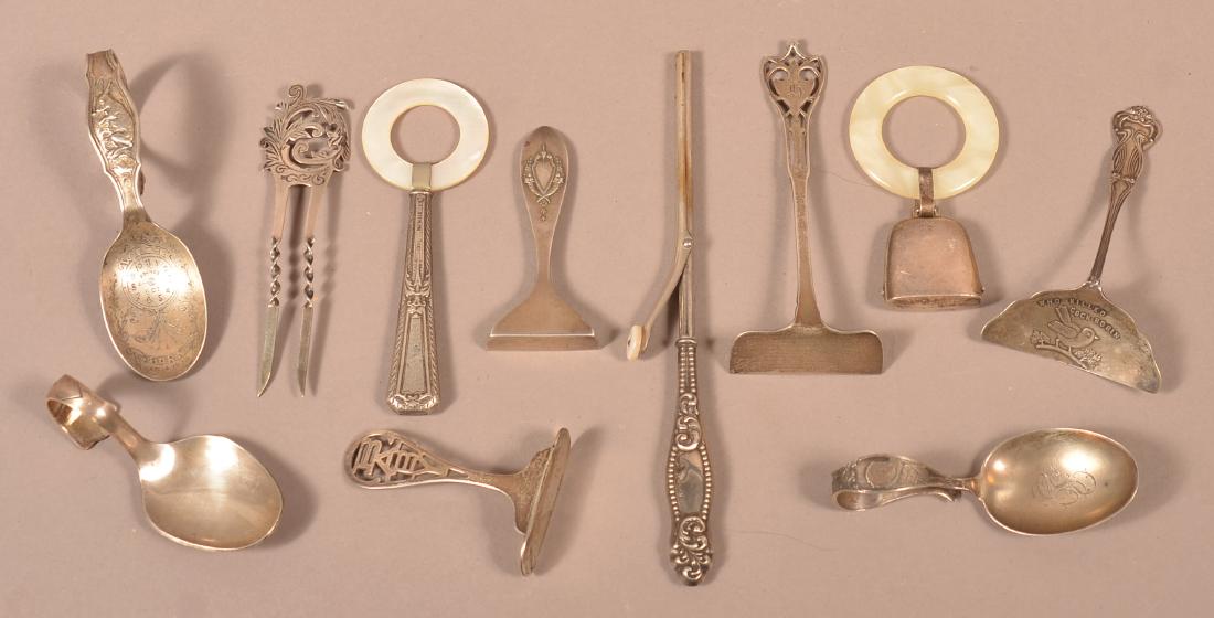 Children's Lot of 11 Vintage Sterling Silver Pieces. (1 of 1)