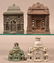 4 Antique Cast Iron Building Still Banks.