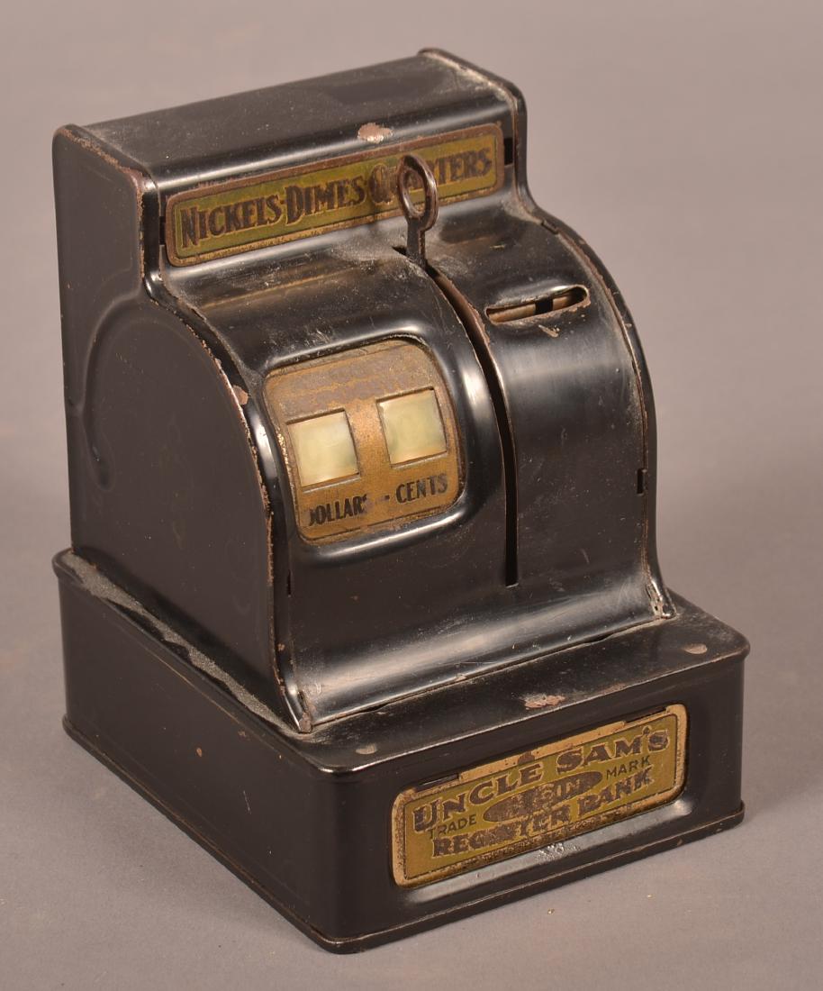 Uncle Sam's "3 Coin" Register Bank. (1 of 3)