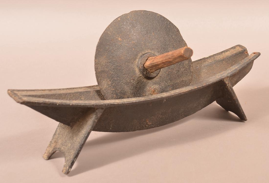 Early 19th Century Cast Iron Herb Grinder. (1 of 3)