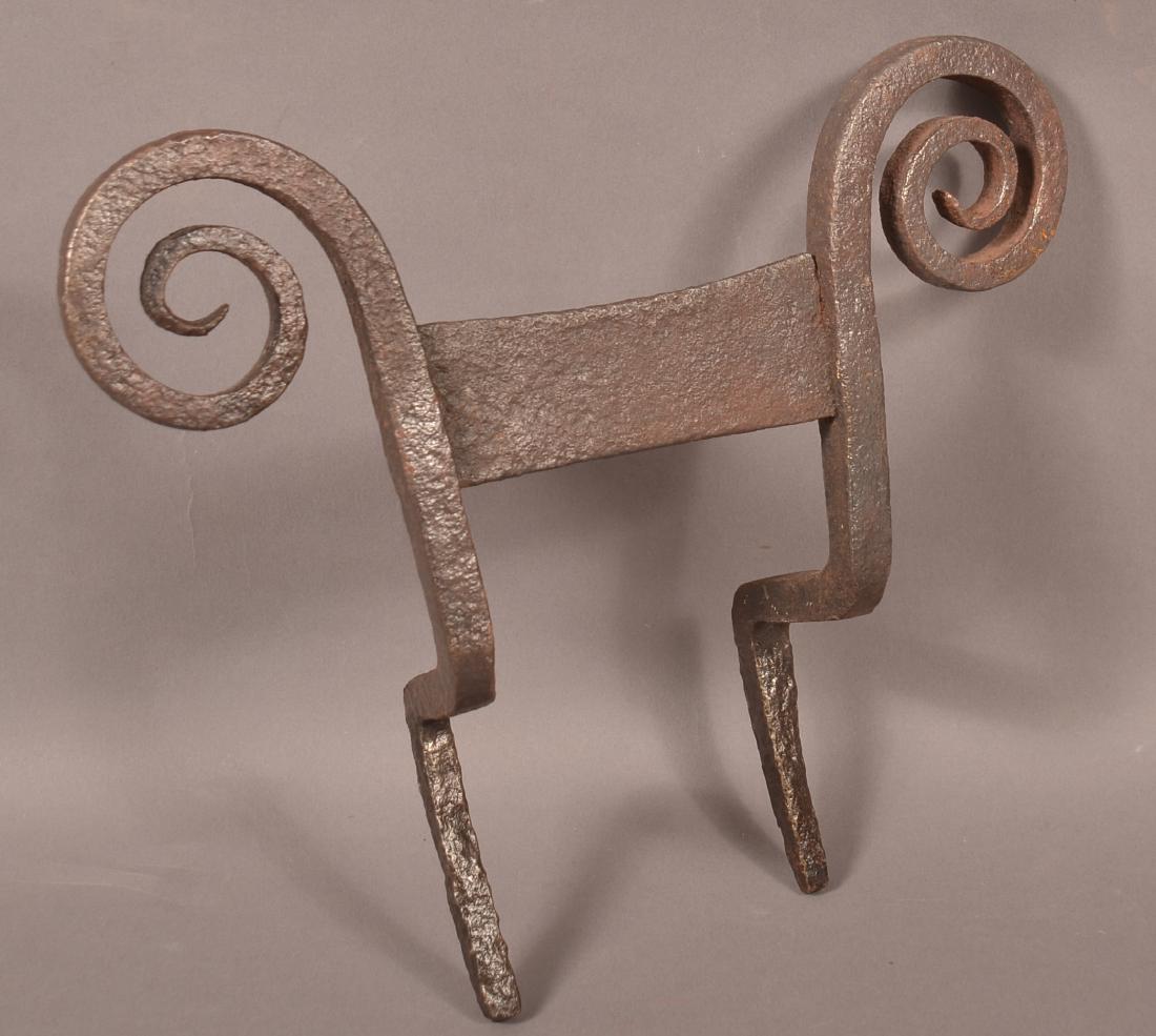 Wrought Iron Boot Scraper with Scrolled Ends. (1 of 2)