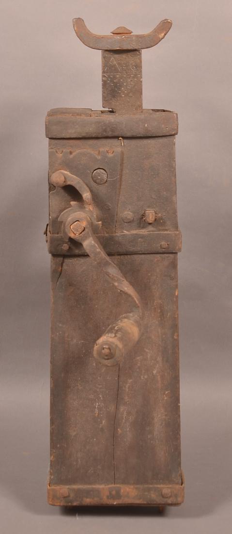 Antique Iron and Wood Conestoga Wagon Jack. (1 of 3)