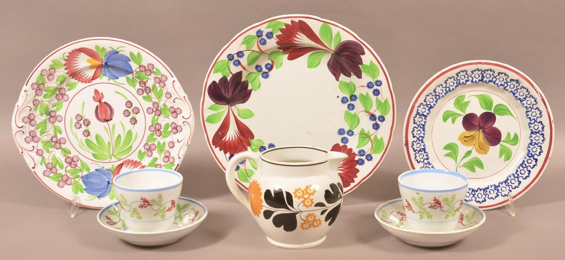 Lot of Various Stick Spatter China. (1 of 1)