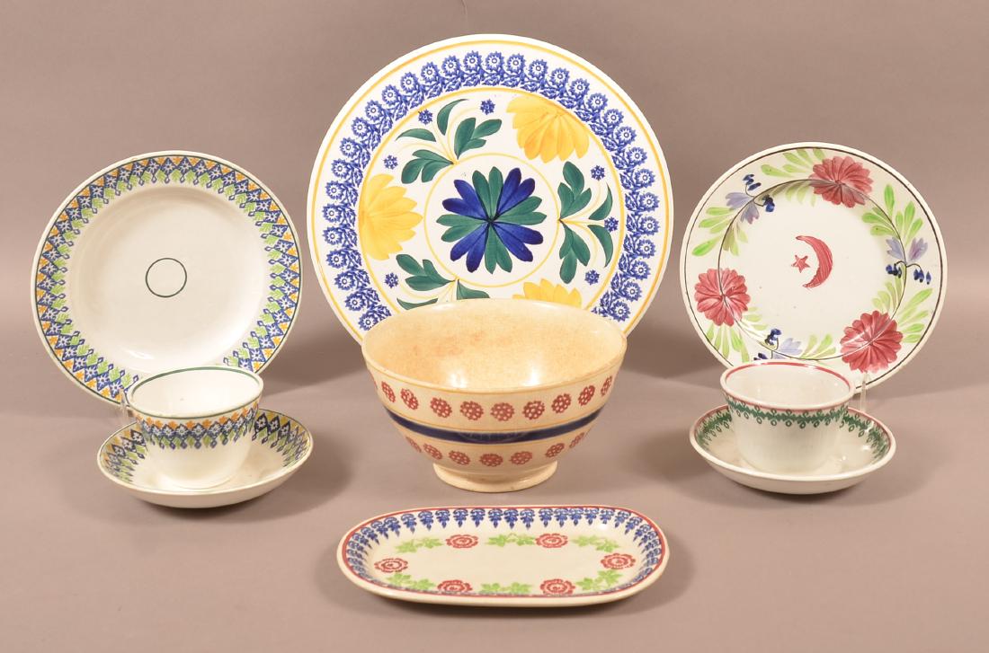 Lot of Various Stick Spatter China. (1 of 1)