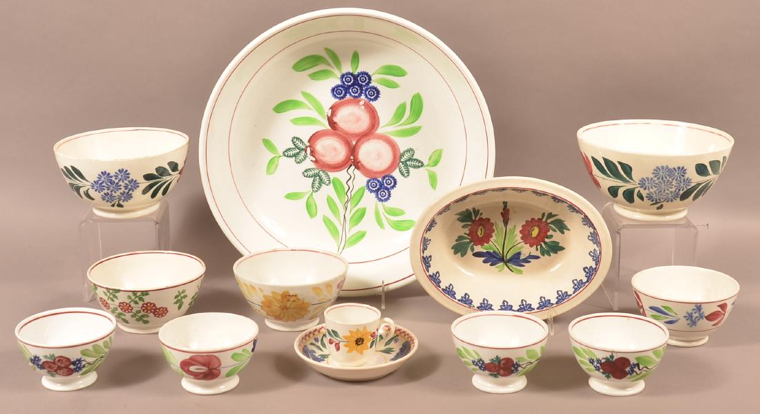 Lot of Various Stick Spatter China. (1 of 1)