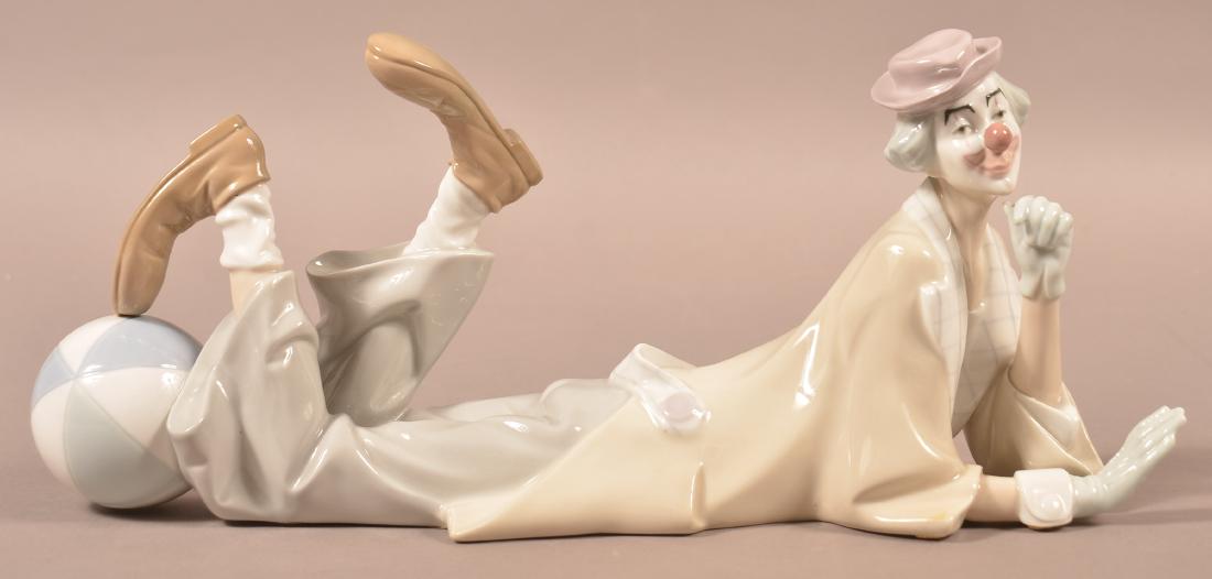 Lladro Porcelain Clown with Beach Ball. (1 of 2)