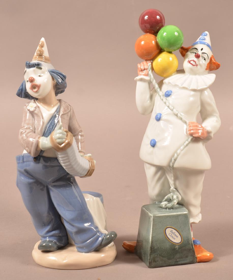 Two porcelain Clown Figures. (1 of 2)
