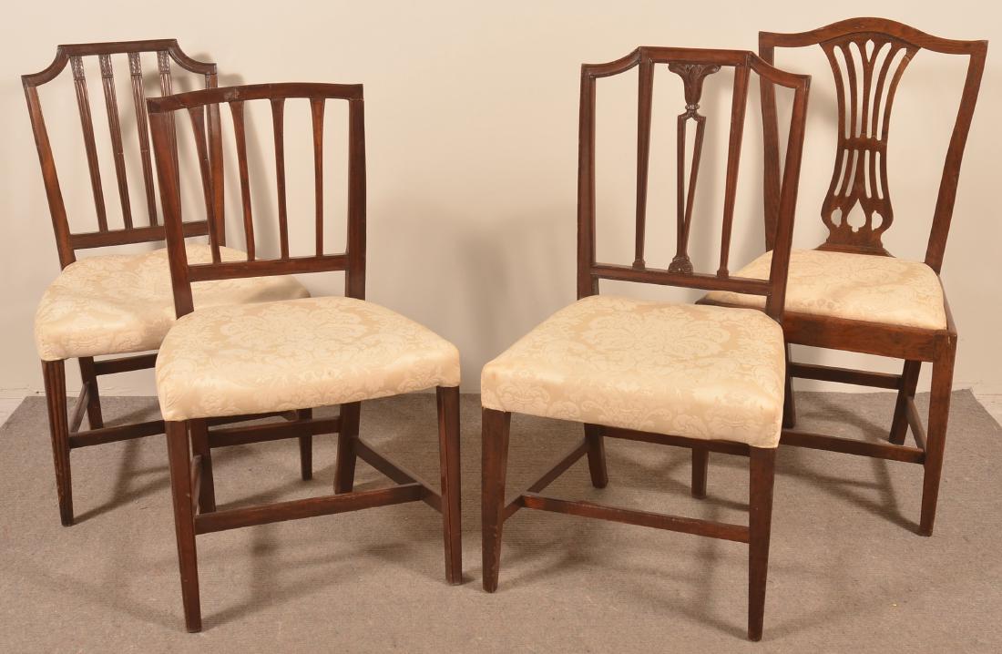 Four Various Federal Sidechairs. (1 of 3)