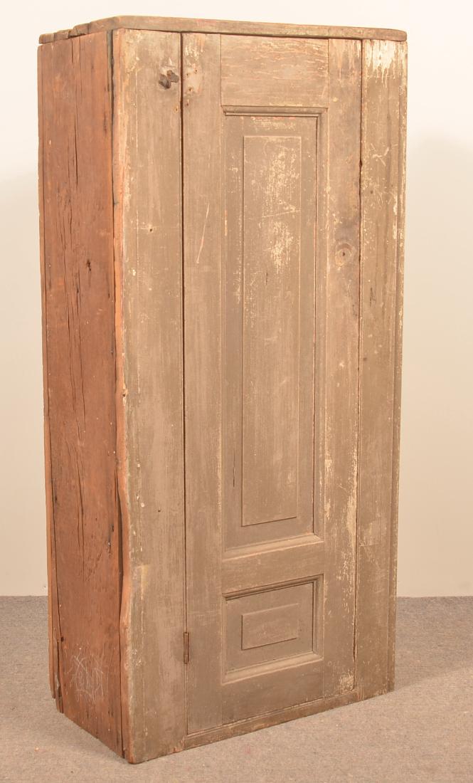 PA Small Chimney Cupboard with Gray Paint. (1 of 4)