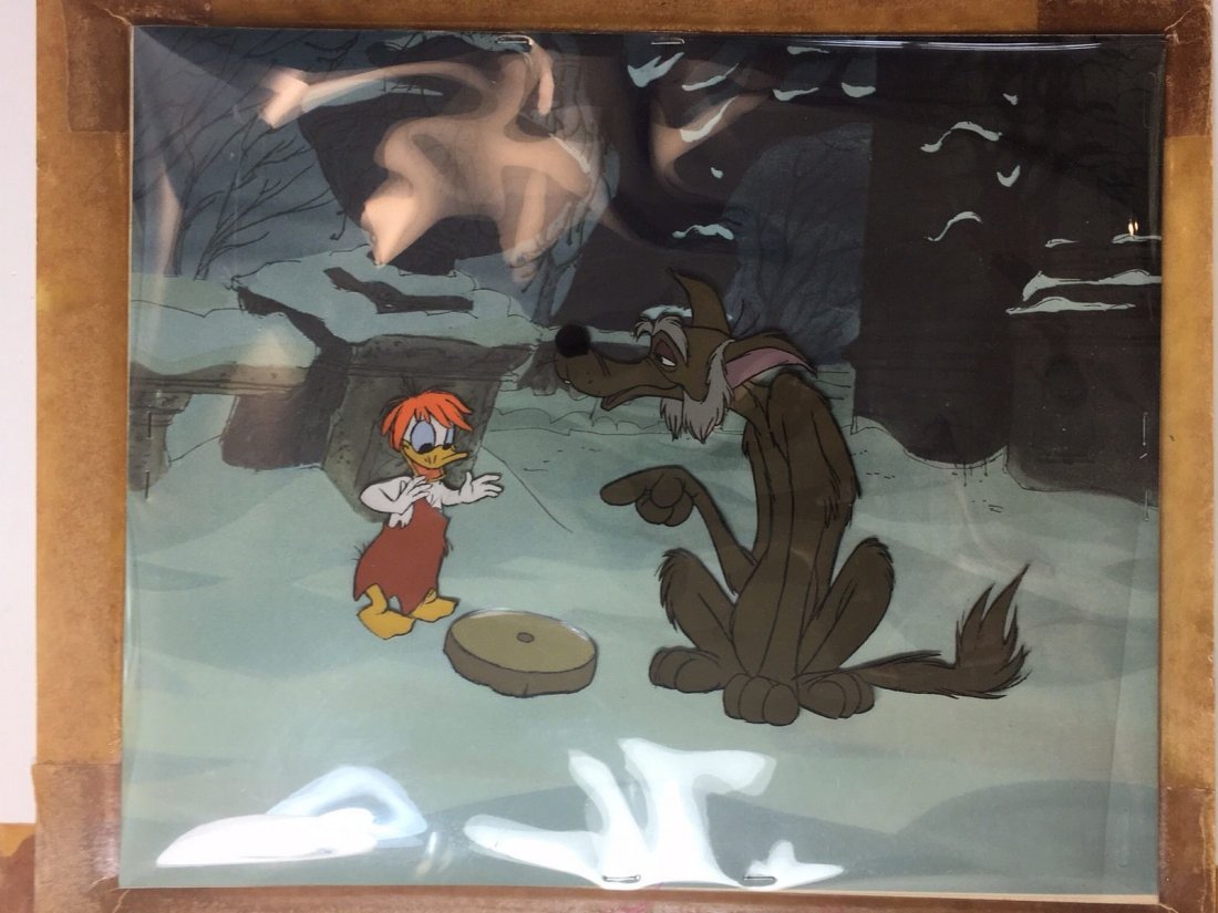 Vintage-Original-Disney-Cel-With-Certificate-In-The-Ba: CHECK MEASUREMENTS IN FROM THE PICTURES. Shipping cost for this item within the USA is $45