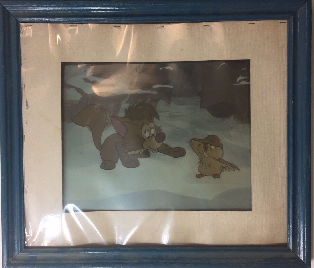 Vintage-Original-Disney-Cel-With-Certificate-In-The-Ba: CHECK MEASUREMENTS IN FROM THE PICTURES. Shipping cost for this item within the USA is $45