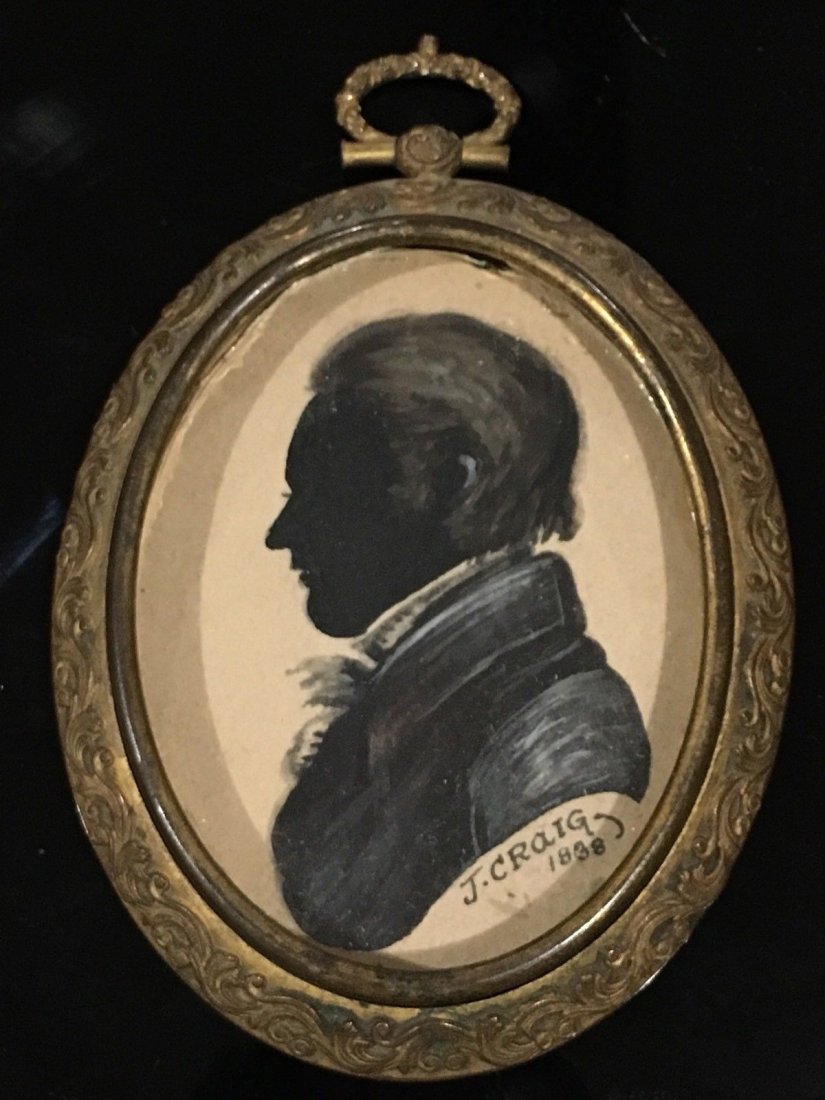 Dated 1838 American Antique Silhouette J.Craig: Authentic Dated 1838 American High End Antique Silhouette EX RARE.J.Craig Measures approx 3 1/2" TallShipping cost for this item Within the USA is $15