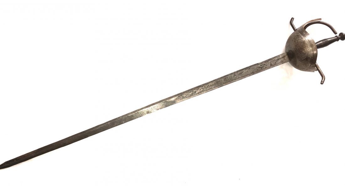 Vintage Spanish Rapier Sword Approx 42": Vintage Spanish Rapier Sword Approx 42"Marked (Spain)Local shipping cost is $65
